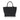 Black - Demi Winged Faux Leather Tote Bag-3