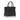 Black - Demi Winged Faux Leather Tote Bag-2