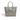 Grey - Eufala Bow Vegan Tote Bag-0