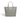 Grey - Eufala Bow Vegan Tote Bag-3