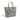 Grey - Eufala Bow Vegan Tote Bag-1