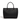 Black - Sophie Vegan Leather Tote Bag-5