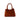 RB1004AM | Genuine Leather Handbag Made in Italy with removable shoulder strap and gunmetal metal snap hook attachments - Paprika color - Dimensions: 33 x 25 x 15 cm + Handles 13 cm-0