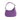 RB1013CI | Women's shoulder bag and removable shoulder strap in Genuine Leather Made in Italy. Attachments with shiny gold metal snap hooks - Lilac color - Dimensions: 28 x 6 x 25 + 12 cm (handle)-2