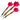 Viper Commercial Brass Bar Darts - Bag of 45 - Red-0